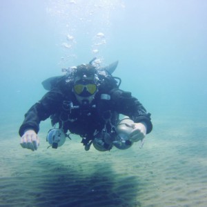 Image of Jimmy (James Soos) diving